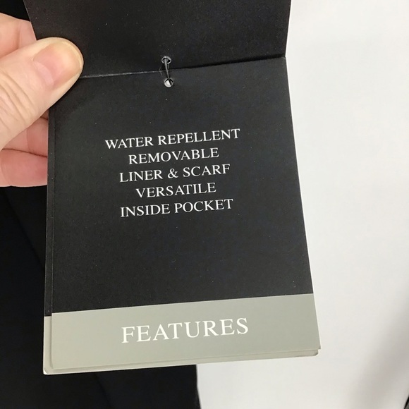 Fleet Street Rain Wear NWT Women’s All Weather Trench Coat W/Scarf Black Size 6 - Picture 5 of 11